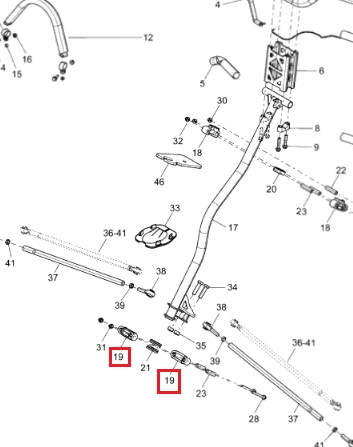 Втулка рулевого вала нижняя для снегохода Ski-doo 506152588