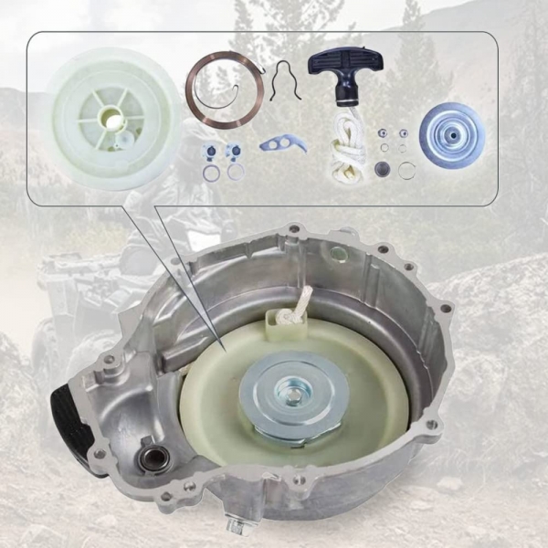 Ручной стартер в сборе RiderLab для Polaris Sportsman 500 3090085 3090085N FS-088