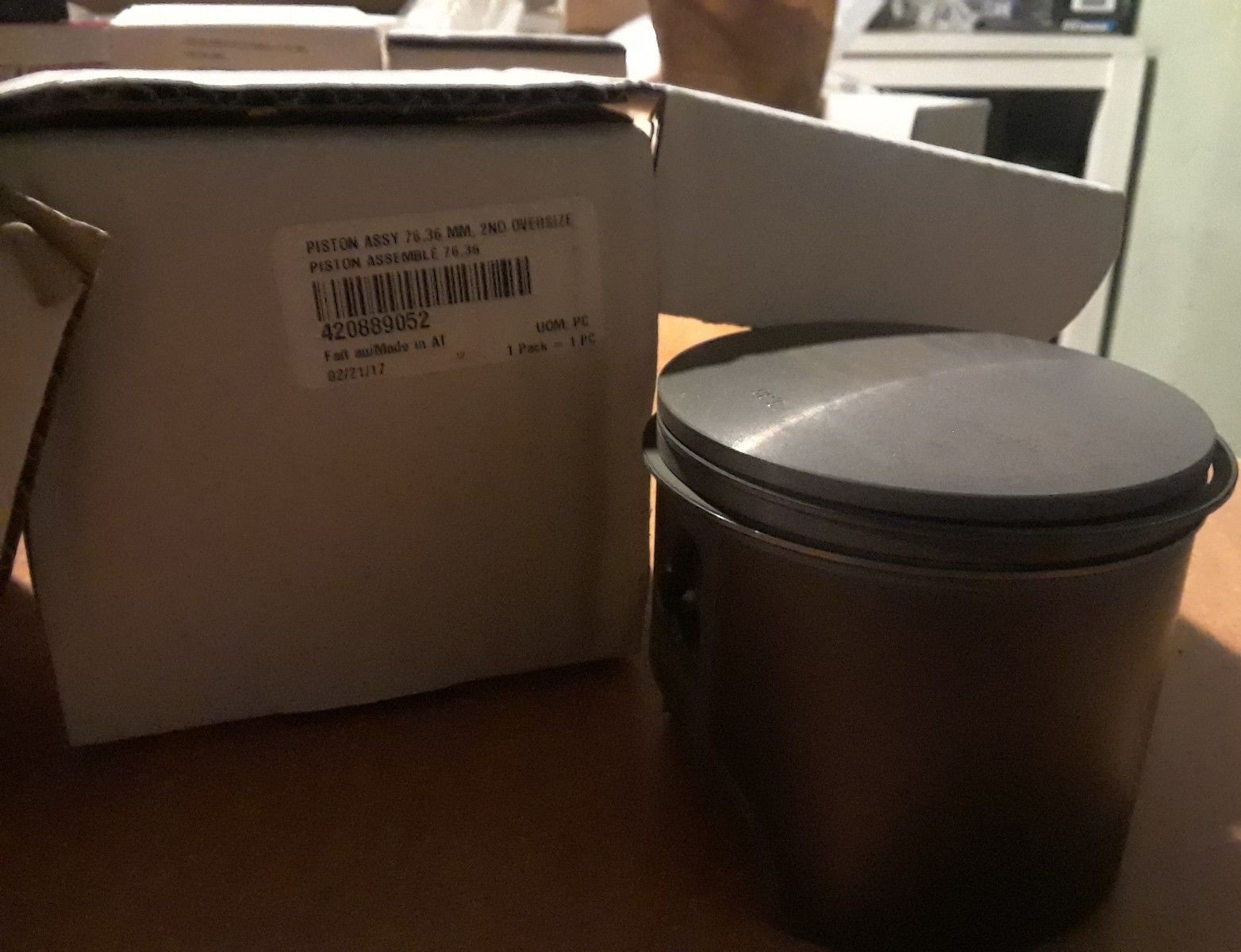 Поршень оригинальный 2-й ремонтный 76,36мм для снегоходов BRP Ski-Doo 550 420889052