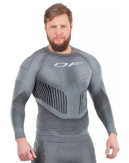 Термофутболка DragonFly 3DTHERMO GREY с длинным рукавом 300206-G (Размер L) Размер L