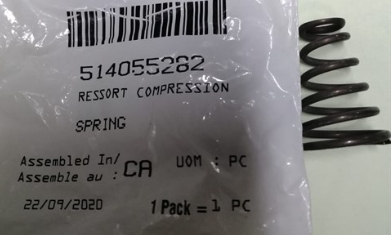 Пружина болта крепления глушителя снегохода BRP Ski-Doo Expedition Freeride Mxz Renegade Summit Skandic Grand Touring Backcountry 900 850 600 514055282