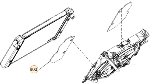 Прокладка корпуса радиатора квадроцикла BRP Can-Am G3 G3L XMR Outlander 709201192