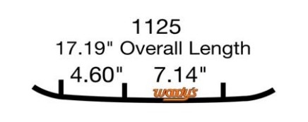 Коньки для лыж снегохода Woody's Polaris EPI3-1125-1 WPI-1125-1 (2875723) 8" карбидовый кант