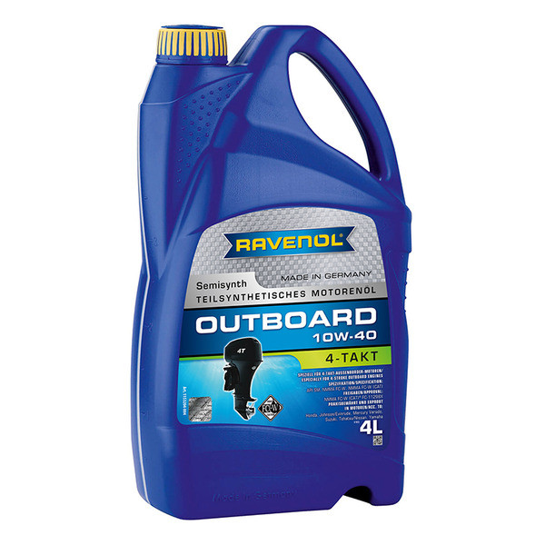 Моторное масло для 4-T лодочных моторов RAVENOL Outboardoel 4T 10W-40 (4 литра) 1153204-004-01-999