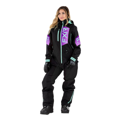 Комбинезон FXR Recruit (Black Purple Fade Seafoam) без утеплителя 222911-1081 Размер XS