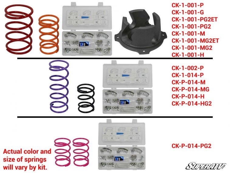Клатч кит Polaris RZR 1000 до 30" шин 2017+ Super ATV CK-P-014-P
