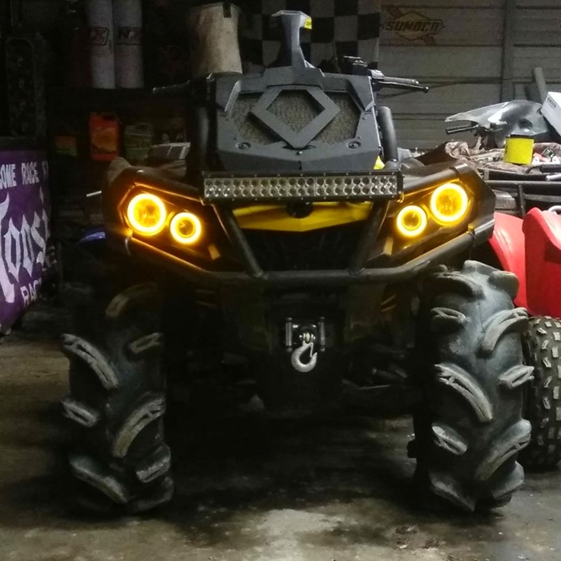 Ангельские глазки (желтые) квадроцикла BRP Can-Am Outlander G2  Желтые