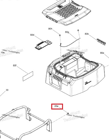 Гайка крепления вытяжная (M5X0.8) для BRP Can-Am Outlander G2 Maverick X3 293450268