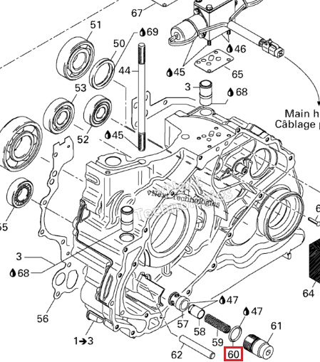 Кольцо уплотнительное для квадроцикла BRP Can-Am Traxter DS Defender 711250050 420250050