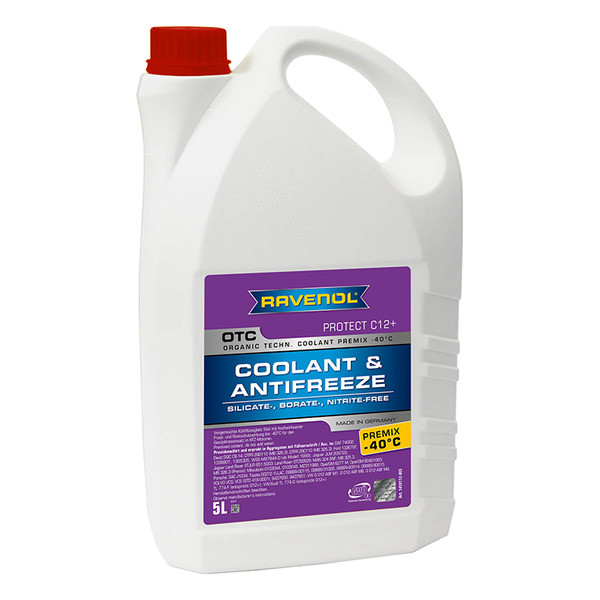 Антифриз RAVENOL OTC Protect C12+ Premix -40C (готовый) (5 литров) 1410112-005-01-999