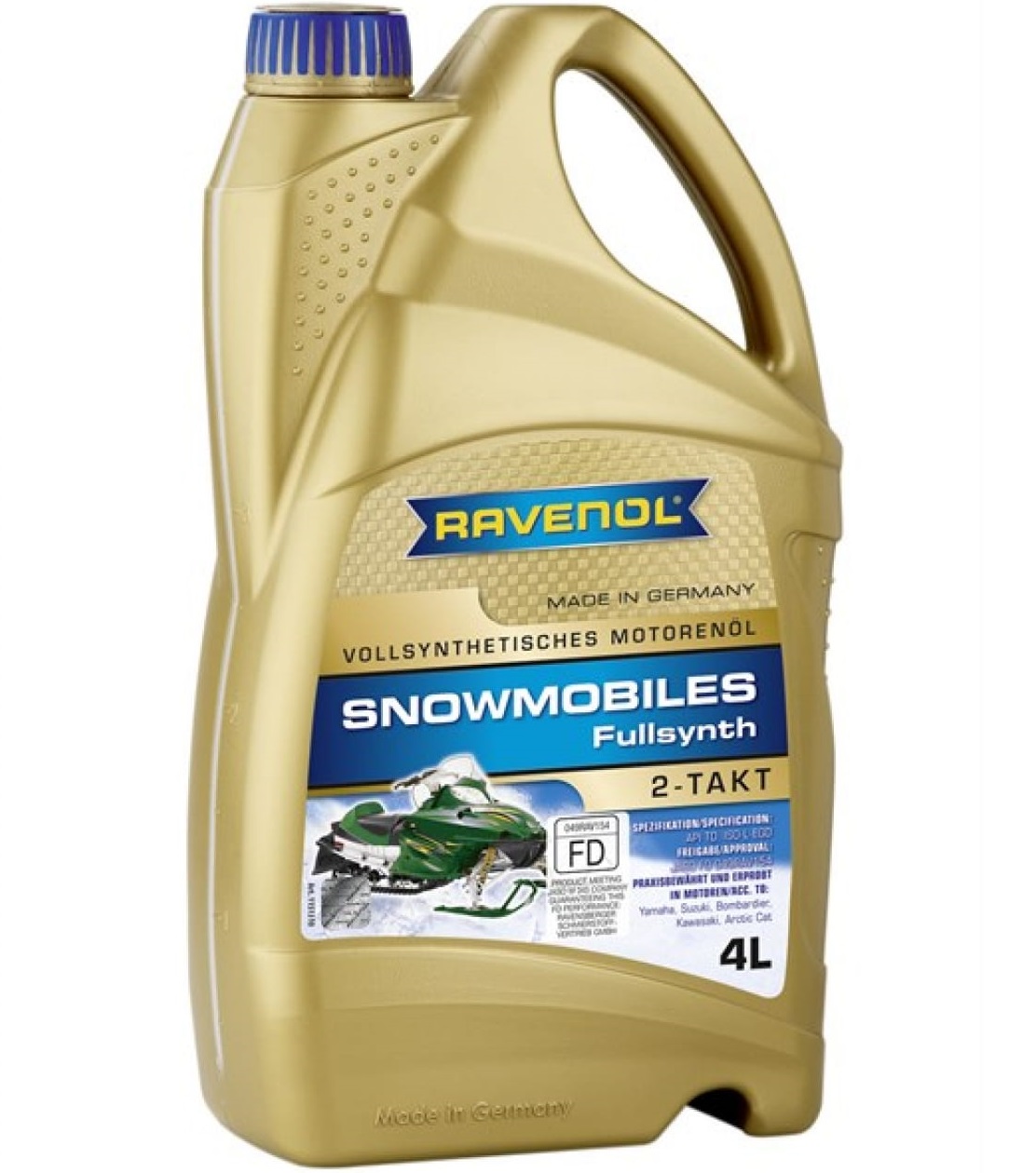 Масло для 2-Такт снегоходов RAVENOL Snowmobiles Fullsynth. 2-Takt (4 л) new 1151310-004 1151310-004-01-999
