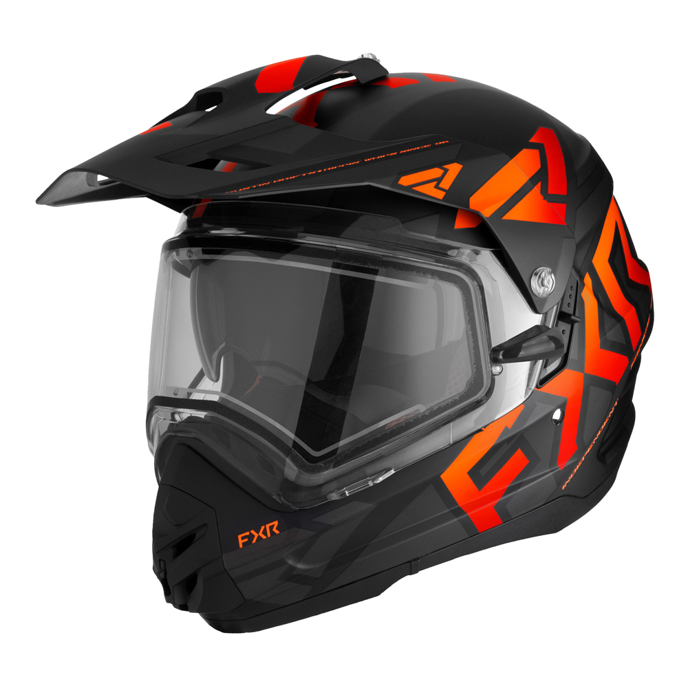 Шлем с подогревом FXR TORQUE X TEAM Black Orange 230635-1030 Размер M
