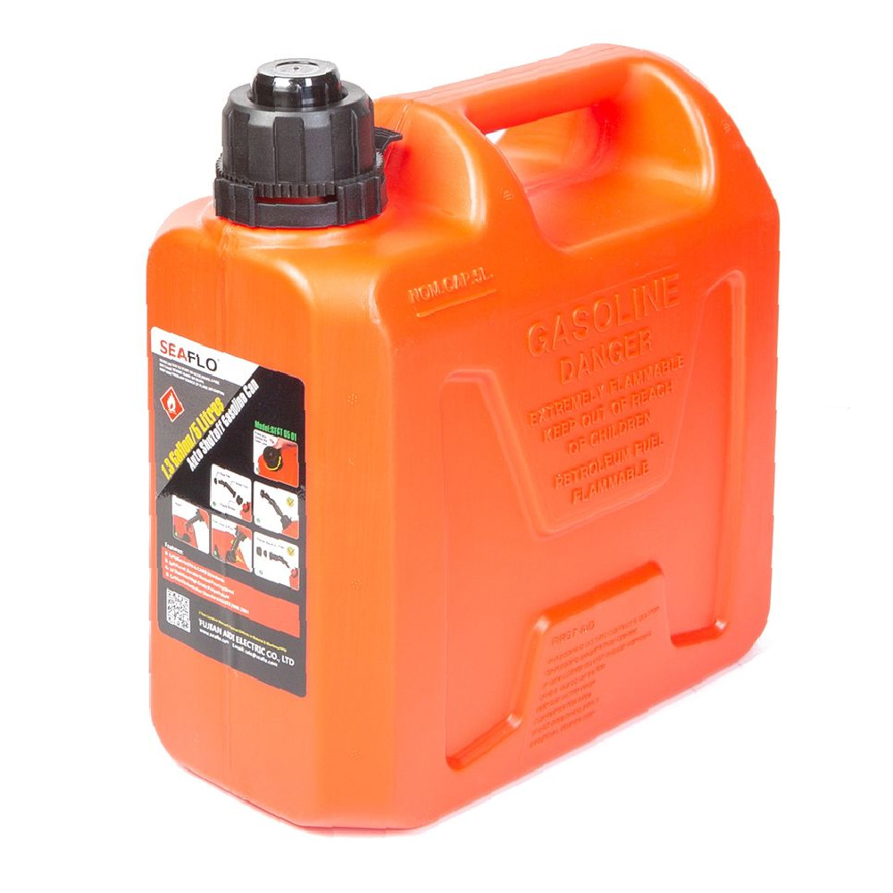 Канистра пластиковая для бензина 5л SeaFlo (Пластик) SFGT-05-01