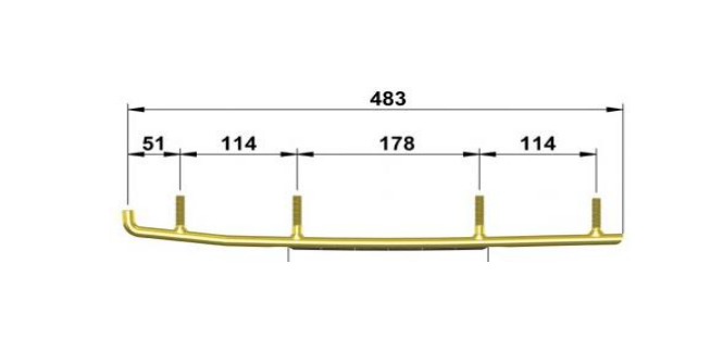 Коньки (подрез) 3S для снегохода Arctic Cat Bearcat 570 660 0703-360 1703-219 1703-221 1703-003 EAT3-9750 WAT-9750 9310-03