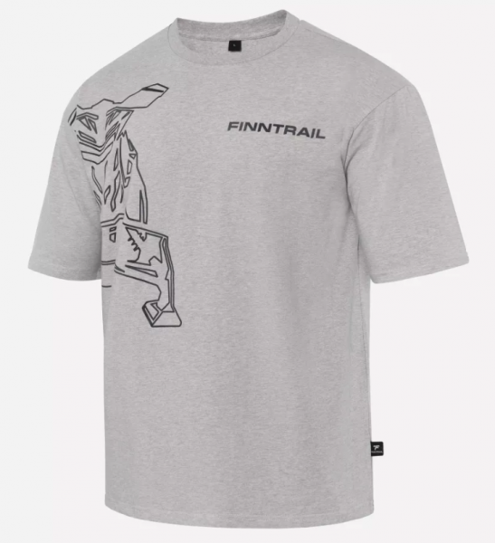 Футболка Finntrail Snowmobile 6715 Grey (Размер M)
