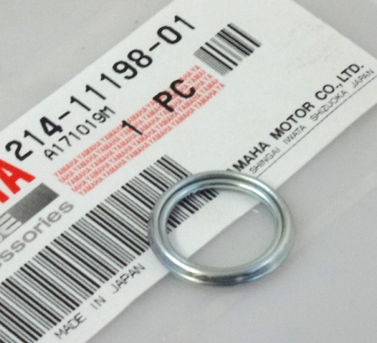 Прокладка сливной пробки квадроцикла Yamaha 700 660 550 Grizzly 214-11198-01-00