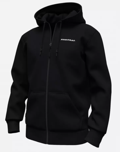 Худи Finntrail Logo Zip 6825 Black Размер S