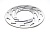 Диск тормозной передний для квадроцикла Yamaha Grizzly 550 700  3B4-2582T-01-00 1HP-F582T-00-00