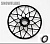 Каток задний TKI Snowflake 10"  (черный) с подшипником для снегохода 406-4005-02
