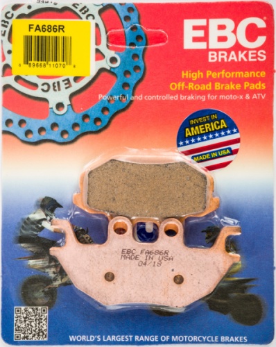 Передние тормозные колодки EBC для Kawasaki Mule 820 990  Cestek FA686R FA377