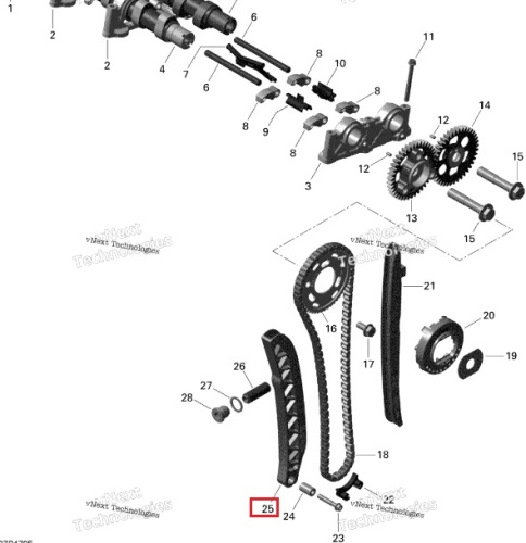 Натяжитель цепи Ski-doo 1200 Expedition Renegade 420936490