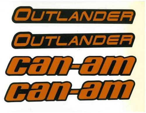 Комплект наклеек на расширители арок (Cognac) для BRP Can-Am Outlander G2 704905083 704904338 704904899 704904920 704903498