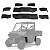 Расширители арок Kemimoto для Polaris Ranger XP1000 2018+ B0103-01101BK
