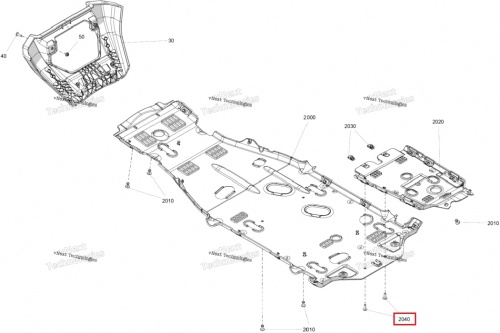 Болт крепления TORX (M6x20) квадроцикла BRP Can-Am G3L Outlander 250001257