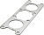 Прокладка глушителя снегохода Polaris Indy   Rmk   Rush   Swithback   Trail   Widetrak   5814114   SM-02059