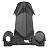 Защита днища широкая для BRP Ski-doo REV Gen4 860202743 860201848 860201810 Чёрная