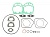 Прокладки двигателя снегохода BRP Ski-Doo 600 HO SDI Summit Mxz Skandic Expedition 420889926 420889935 420889925 420889927 09-710278 12-94284 710278