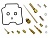 Ремкомплект карбюратора квадроцикла Yamaha 660 Grizzly 26-1407 AU-07405