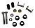 Втулки рычага (комплект) для снегохода Ski-Doo GSX, GTX, MX Z, Renegade SM-08262, SM-08256, SM-08257 505072208, 250000291, 505072214, 505072634, 503189564, 250100073