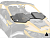 Стекло лобовое половинка Assault Industries для Can-Am Maverick R HWS-CA-MAVR-72