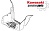 Подножка правая квадроцикла Kawasaki Brute Force 650 750 34028-0055-6Z