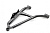 Рычаг передний в сборе на Yamaha Grizzly 700 2014+ 2BG-F3540-00-00 2BG-F3570-00-00 2BG-F3550-00-00 Нижний правый