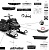 Наклейка снегохода BRP Ski-Doo 850 Summit "Summit" 516009416